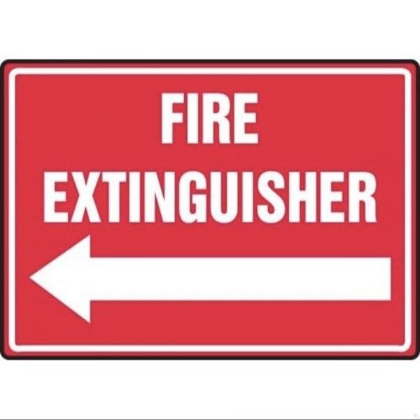 Accuform Safety Sign FIRE EXTINGUISHER LEFT MFXG460VS MFXG460VS - main